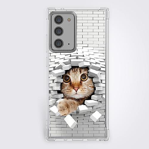 

Cat Novelty Phone Case For Samsung S21 S21 Plus S21 Ultra Unique Design Protective Case Shockproof Back Cover TPU