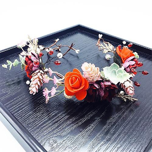 

Sweet Style Fabric Headpiece with Flower 1 Piece Wedding Headpiece