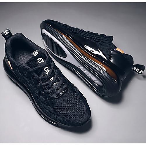 

Men's Trainers Athletic Shoes Sporty Athletic Running Shoes Elastic Fabric Tissage Volant Non-slipping Black Yellow Red Winter