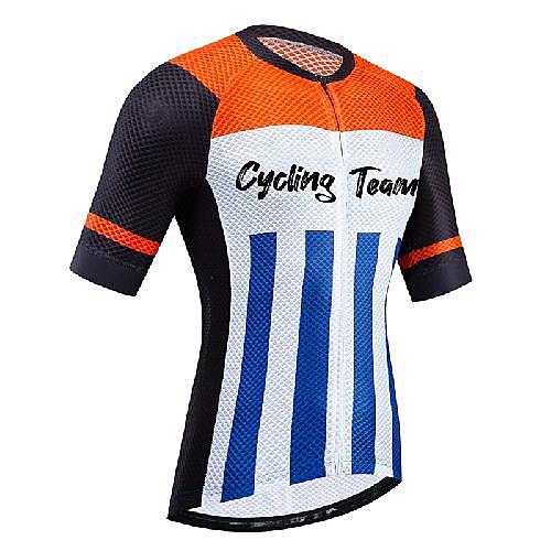 

21Grams Women's Short Sleeve Cycling Jersey Summer BlackWhite Bike Jersey Top Mountain Bike MTB Road Bike Cycling UV Resistant Quick Dry Breathable Sports Clothing Apparel / Stretchy / Race Fit