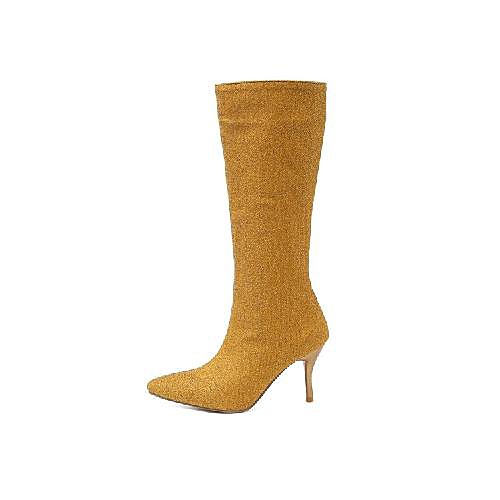 

Women's Boots Stiletto Heel Pointed Toe Daily PU Synthetics Black Yellow Red