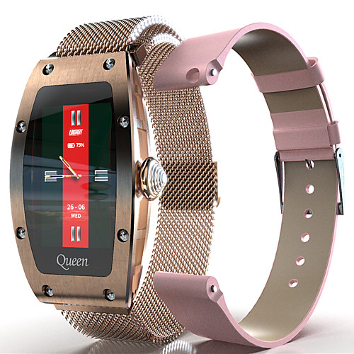 

LOKMAT QUEEN Smartwatch Fitness Running Watch Bluetooth Stopwatch Pedometer Call Reminder Waterproof Touch Screen Heart Rate Monitor IP 67 25mm Watch Case for Android iOS Women / Sports