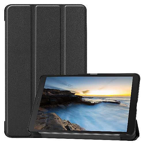 

Phone Case For Samsung Galaxy Full Body Case Samsung Tab A 8.0(2019)T290/295 Shockproof Origami Solid Colored PU Leather