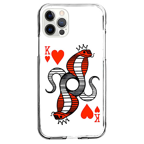 

Poker Phone Case For Apple iPhone 12 iPhone 11 iPhone 12 Pro Max Unique Design Protective Case and Screen Protector Shockproof Back Cover TPU