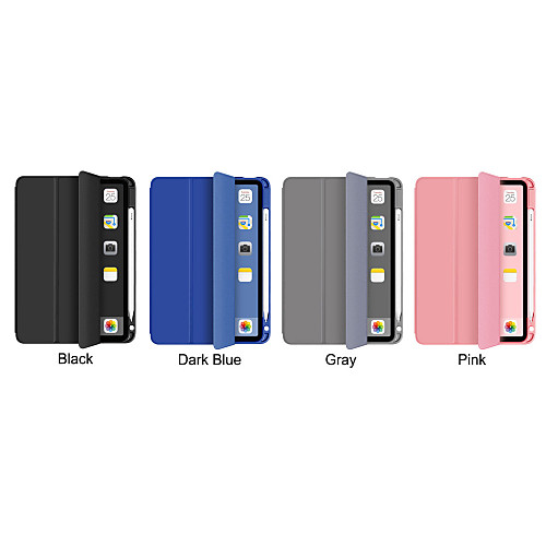 

Phone Case For Apple Full Body Case iPad 8 (2020) 10.2'' iPad 7 (2019) 10.2'' iPad Air 3 (2019) 10.5'' Shockproof Solid Colored PU Leather TPU