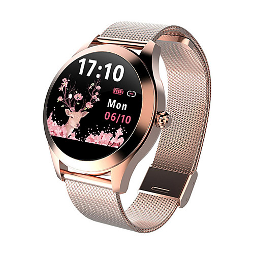 

WAZA LW10 Smartwatch Fitness Running Watch Bluetooth Pedometer Call Reminder Activity Tracker Waterproof Touch Screen Heart Rate Monitor IP68 41mm Watch Case for Android iOS Women Men / Sports