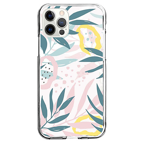 

Creative Leaf Phone Case For Apple iPhone 12 iPhone 11 iPhone 12 Pro Max Unique Design Protective Case and Screen Protector Shockproof Back Cover TPU