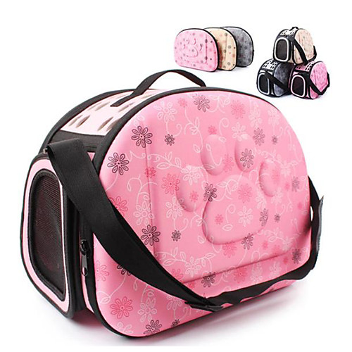 

Cat Dog Carrier Bag Travel Backpack Dog Carriers Handbag Travel Tote Shoulder Bag Portable Breathable Comfortable Love Foam Yellow Pink Gray
