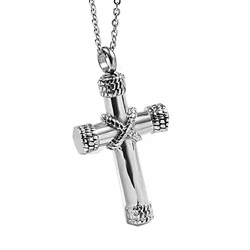 

cross urn necklaces for ashes cremation religious keepsake memorial pendant necklace