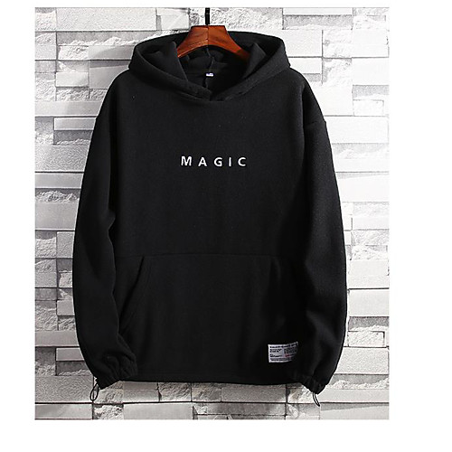 

Men's Pullover Hoodie Sweatshirt Solid Color Hooded Casual Hoodies Sweatshirts Long Sleeve Loose Blue White Black