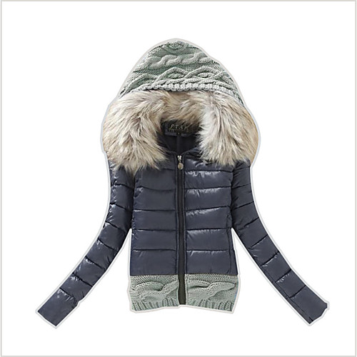 

Women's Down Daily Wear Winter Short Coat Hooded Regular Fit Jacket Solid Color Watermelon red Yellow