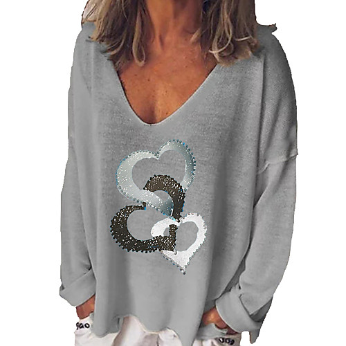 

Women's Stylish Floral Women's Hoodies Long Sleeve Sweater Cardigans V Neck Fall Spring White Black Blue
