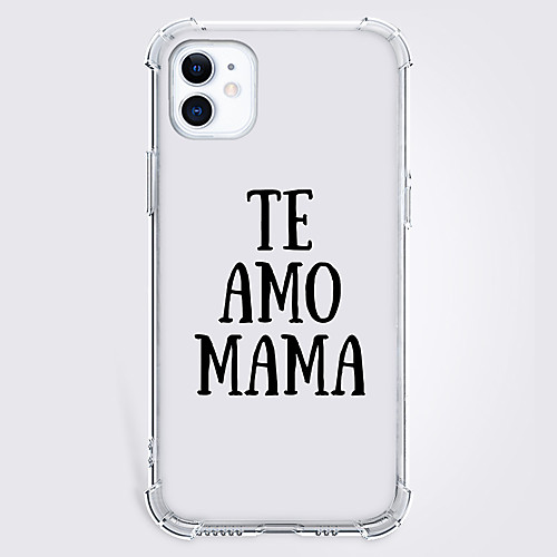 

Text Fashion Phone Case For Apple iPhone 12 iPhone 11 iPhone 12 Pro Max Unique Design Protective Case Shockproof Back Cover TPU