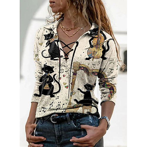 

Women's Plus Size Geometric Long Sleeve Plus Size Sweater Cardigans V Neck Fall Winter Blushing Pink Beige Light Blue