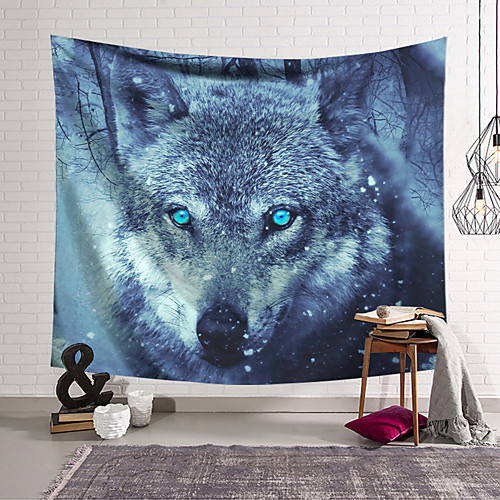 

Wall Tapestry Art Decor Blanket Curtain Hanging Home Bedroom Living Room Decoration Polyester Wolf
