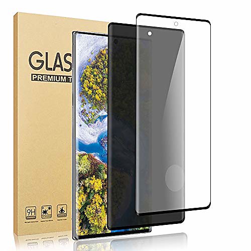 

[1 privacy1 hd] galaxy note 10 plustempered glass screen protector, [9h hardness] [3d touch] [anti-spy] [easy to install] suitable for samsung note 10 plus/note 10 screen protector (6.8inch)