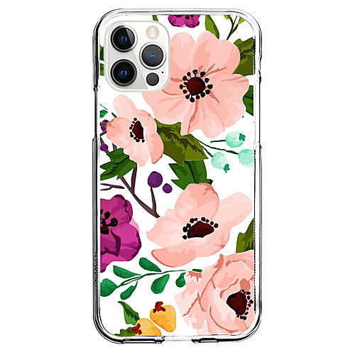 

Floral Floral / Botanical Phone Case For Apple iPhone 12 iPhone 11 iPhone 12 Pro Max Unique Design Protective Case Shockproof Back Cover TPU