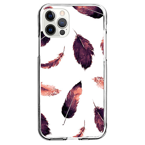 

Feathers Phone Case For Apple iPhone 12 iPhone 11 iPhone 12 Pro Max Unique Design Protective Case Shockproof Back Cover TPU