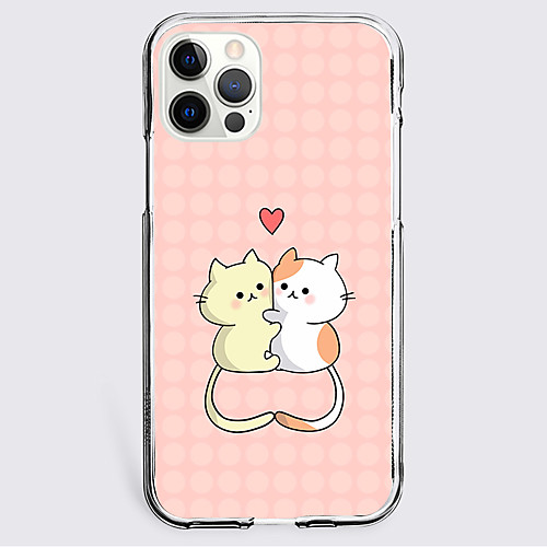 

Cat Animal Phone Case For Apple iPhone 12 iPhone 11 iPhone 12 Pro Max Unique Design Protective Case Shockproof Back Cover TPU