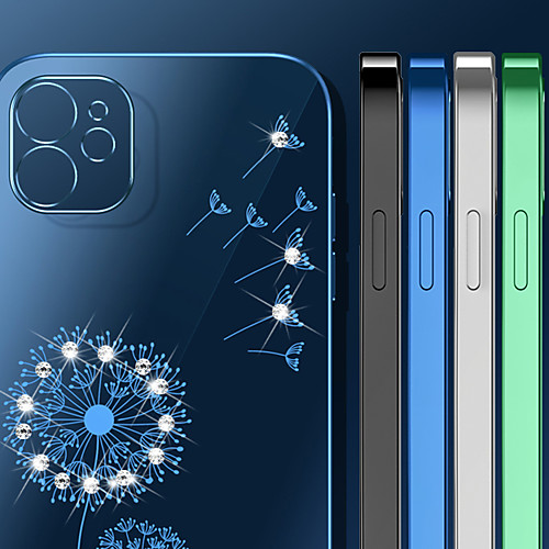 

Phone Case For Apple Back Cover iPhone 12 Pro Max 11 SE 2020 X XR XS Max 8 7 Shockproof Transparent Transparent Solid Color TPU