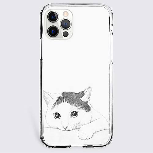 

Cat Animal Phone Case For Apple iPhone 12 iPhone 11 iPhone 12 Pro Max Unique Design Protective Case Shockproof Back Cover TPU