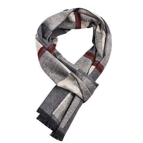 

Men's Tassel Rectangle Scarf - Print
