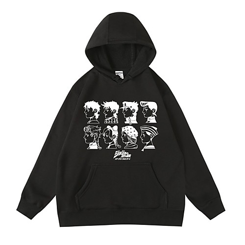 

Inspired by JoJo's Bizarre Adventure JOJO Cosplay Costume Hoodie Polyester / Cotton Blend Graphic Prints Printing Harajuku Graphic Hoodie For Women's / Men's