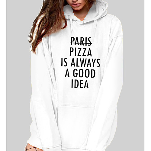 

Women's Hoodie Pullover Graphic Text Front Pocket Daily Basic Casual Hoodies Sweatshirts Yellow Blushing Pink Gray