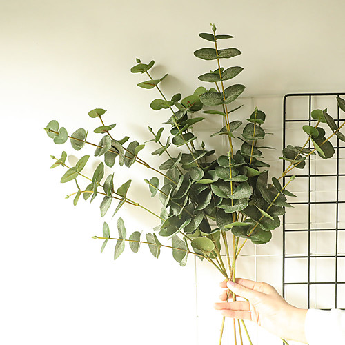 

1 Piece Artificial Plants Leaves Home Decor Simulation Eucalyptus Leaves Wedding Party Display,Decor for Home, Living Room, Bathroom Plant 2577cm