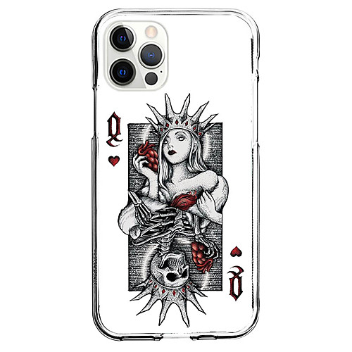 

Poker Phone Case For Apple iPhone 12 iPhone 11 iPhone 12 Pro Max Unique Design Protective Case and Screen Protector Shockproof Back Cover TPU