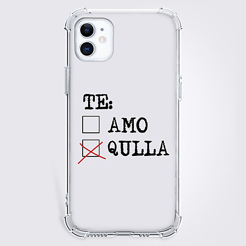 

Text Fashion Phone Case For Apple iPhone 12 iPhone 11 iPhone 12 Pro Max Unique Design Protective Case Shockproof Back Cover TPU