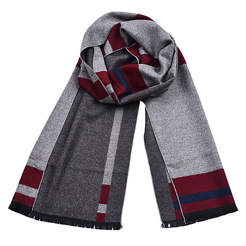 

Men's Tassel Rectangle Scarf - Print