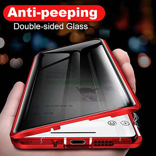 

Phone Case For Huawei Full Body Case Huawei P20 Huawei P20 Pro Huawei P30 Shockproof Anti peep Solid Color PC Metal