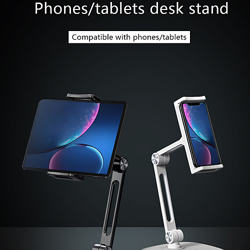

Phone Holder Stand Mount Desk Cell Phone 360° Rotation 360°Rotation Aluminum Alloy Phone Accessory iPhone 12 11 Pro Xs Xs Max Xr X 8 Samsung Glaxy S21 S20 Note20