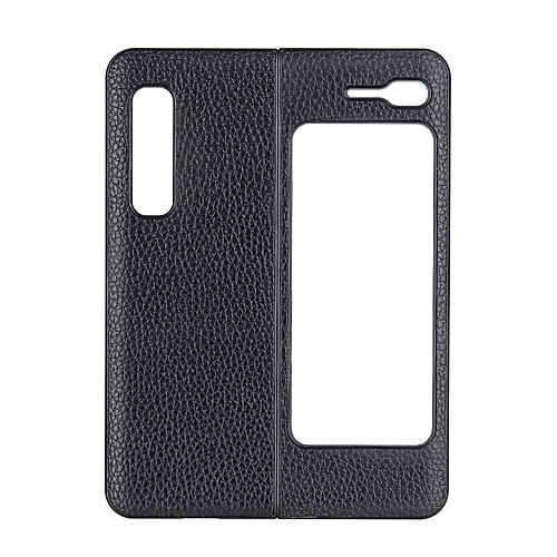 

Phone Case For Samsung Galaxy Back Cover Leather Galaxy Fold W20 5G Shockproof Solid Color Genuine Leather