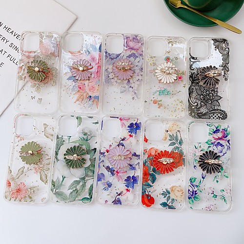 

Phone Case For Apple Back Cover iPhone 12 iPhone 12 Pro Max iPhone 12 Pro Shockproof Flower / Floral TPU