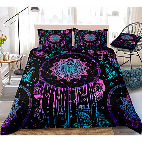 

3D Printing Home Bedding Duvet Cover Sets Soft Microfiber For Kids Teens Adults Bedroom Abstract 1 Duvet Cover 1/2 Pillowcase Shams