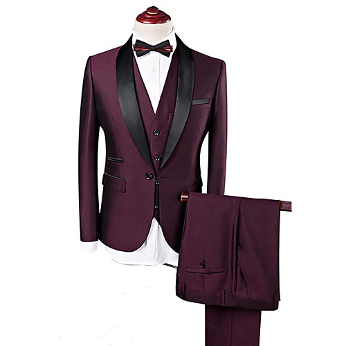 

Burgundy custom tuxedo