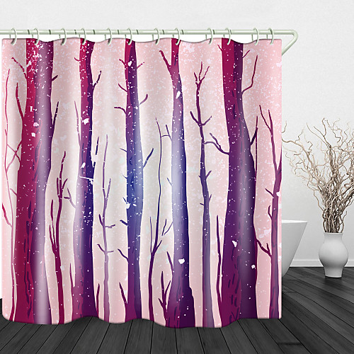 

Withered Trees Print Waterproof Fabric Shower Curtain for Bathroom Home Decor Covered Bathtub Curtains Liner Includes with Hooks 72 Inch
