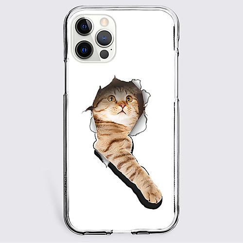 

Cat Animal Phone Case For Apple iPhone 12 iPhone 11 iPhone 12 Pro Max Unique Design Protective Case Shockproof Back Cover TPU