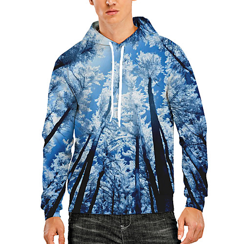 

Men's Pullover Hoodie Sweatshirt Graphic Optical Illusion 3D Print Hooded Daily 3D Print 3D Print Casual Hoodies Sweatshirts Long Sleeve Navy Blue