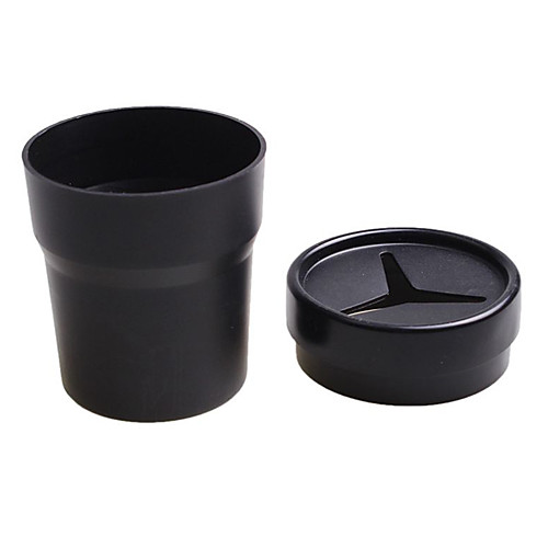 

Mini Car Trash Bin Auto Portable Vehicle Black Rubbish Can Trash Dustbin Garbage Car Storage Box For Car Ashtray Car Accessories