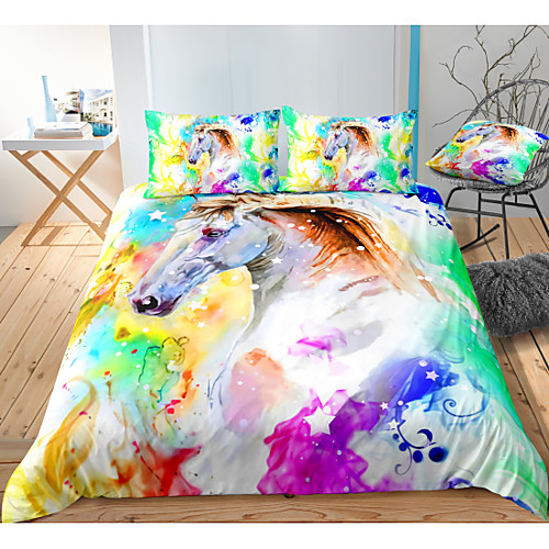 

3D Printing Home Bedding Duvet Cover Sets Soft Microfiber For Kids Teens Adults Bedroom Animal 1 Duvet Cover 1/2 Pillowcase Shams