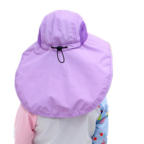 

Boys' Girls' Hiking Cap 1 PCS Outdoor Windproof Breathable Ultraviolet Resistant Soft Hat Solid Color Polyester Taffeta Purple Fuchsia Blue for Climbing Beach Camping / Hiking / Caving
