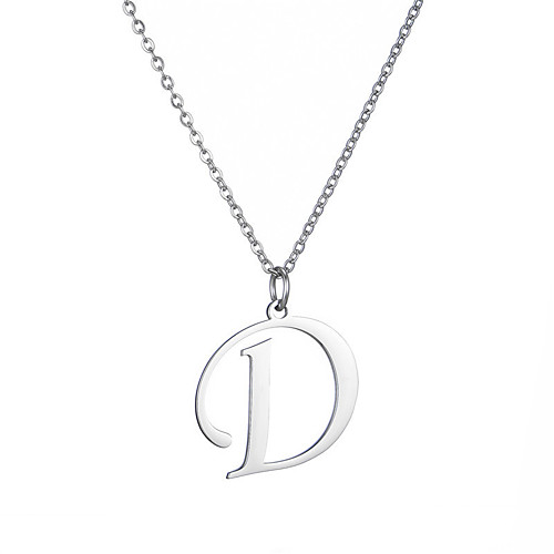 

big letter initial necklace 925 sterling silver cubic zirconia cz name alphabet pendant necklaces jewelry gifts box for women men girls boys