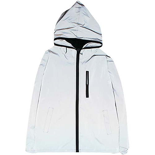 

reflective windbreaker coat men/women harajuku hooded streetwear outerwear windproof rain jacket