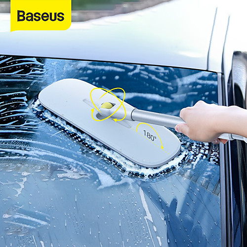 

BASEUS 1pc Alloy Car Wash Brush Removable White