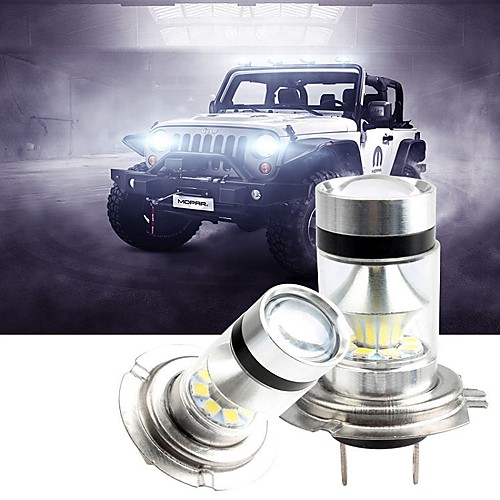 

2 Pcs H1/H3/H4/H7/H8/H11/9005/9006 LED Automobiles Fog Light Lamp Assembly 100W Car Driving Bulb White 12V Super Bright Adopt High Power Chip