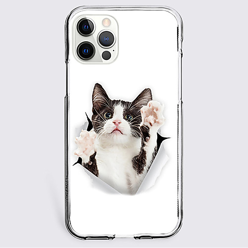 

Cat Animal Phone Case For Apple iPhone 12 iPhone 11 iPhone 12 Pro Max Unique Design Protective Case Shockproof Back Cover TPU