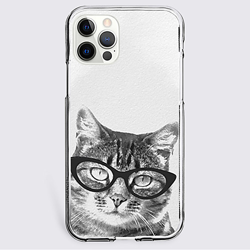 

Cat Animal Phone Case For Apple iPhone 12 iPhone 11 iPhone 12 Pro Max Unique Design Protective Case Shockproof Back Cover TPU
